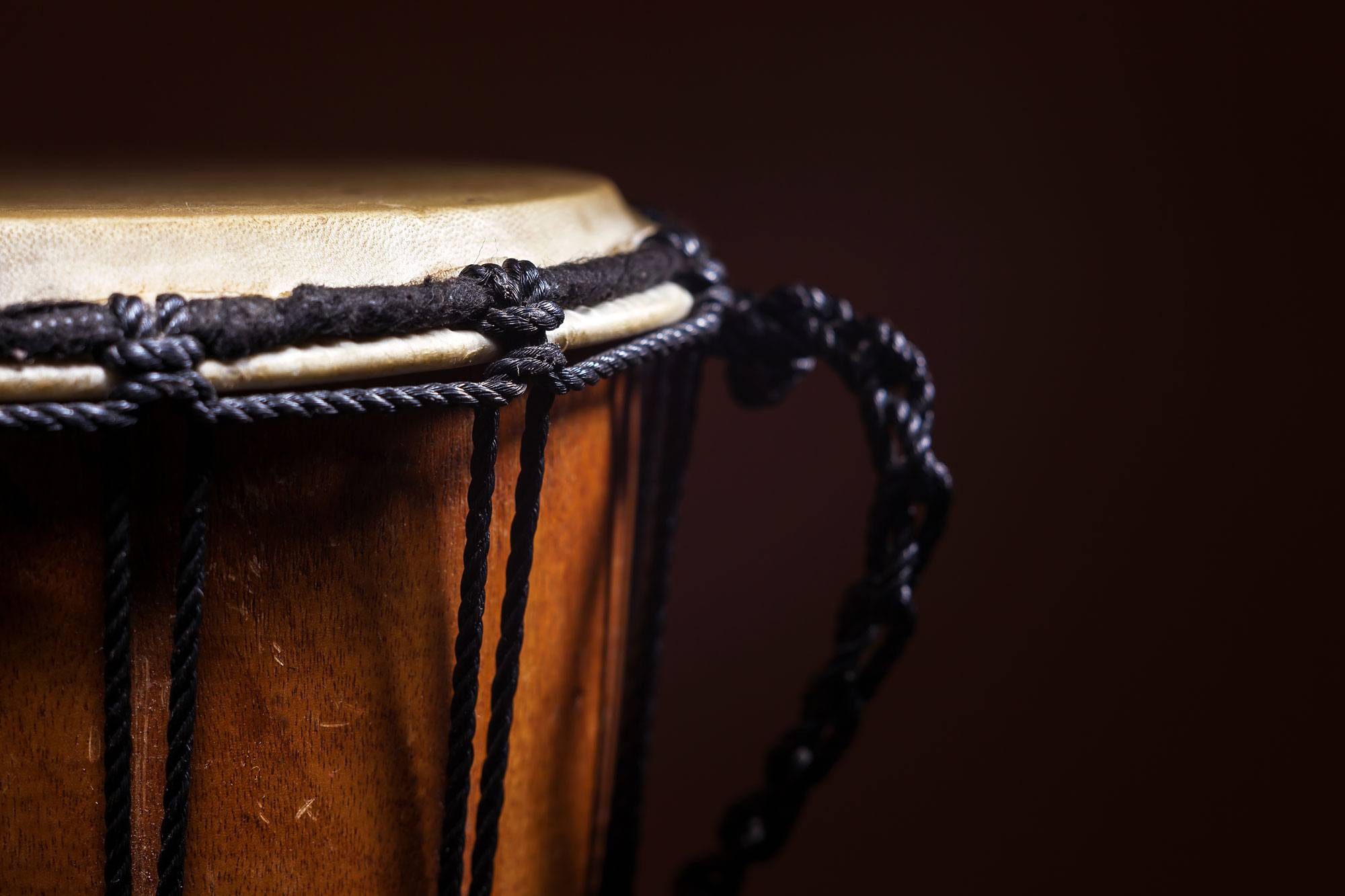 Old Wooden Djembe